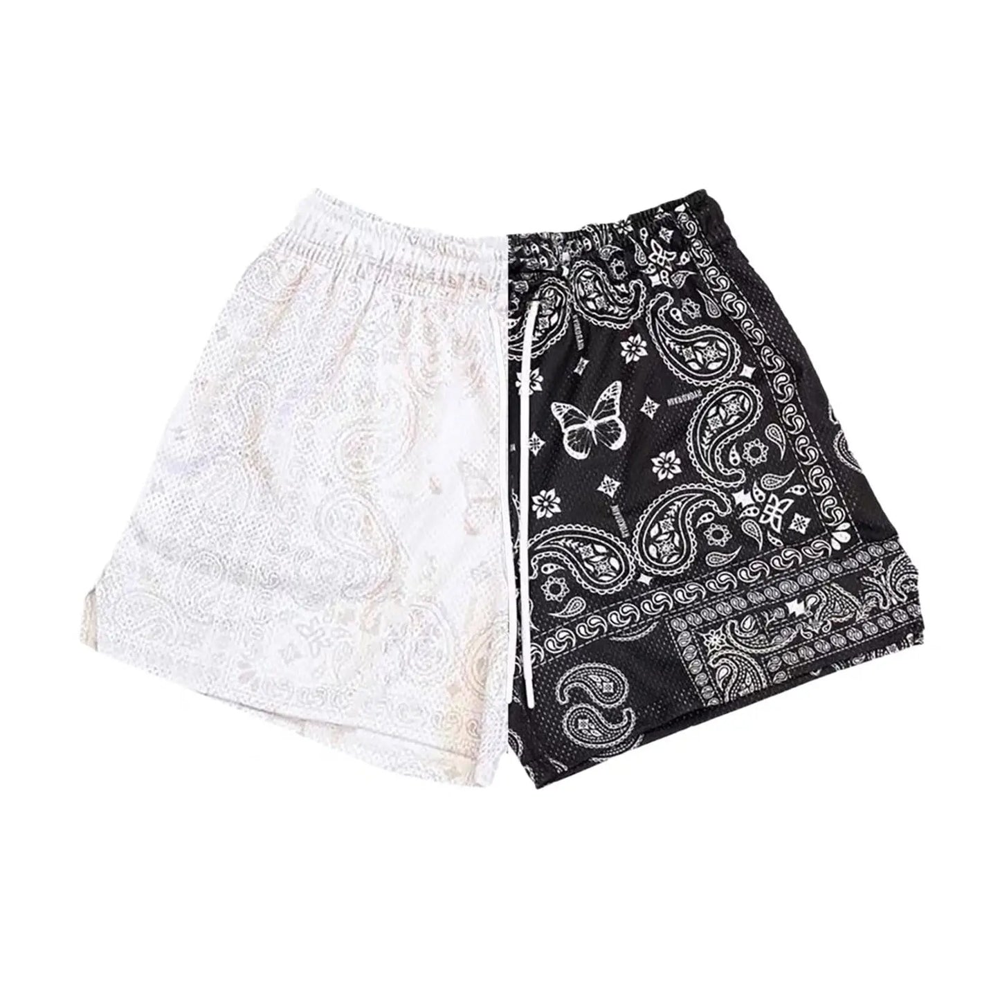 Men's Paisley Pattern Fashion Shorts Boys Summer Cool Hawaii 3D Printed Casual Swim Trunks Quick Dry Surfboard Shorts