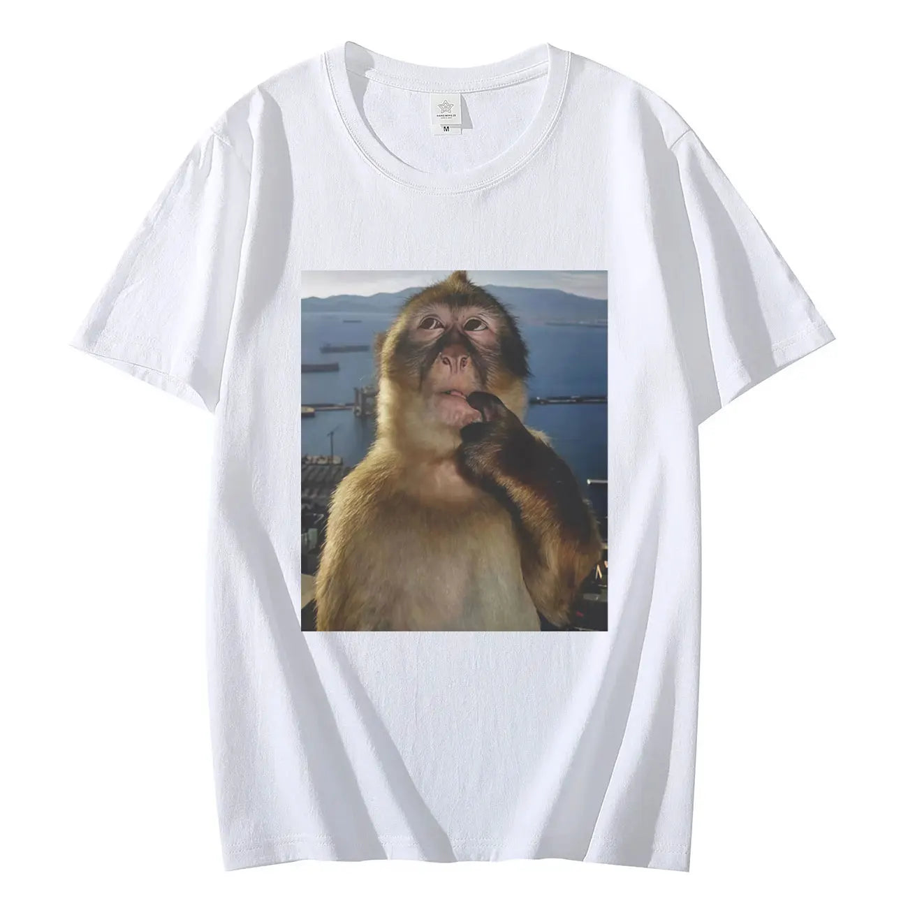 Thinking Monkey Meme Tee