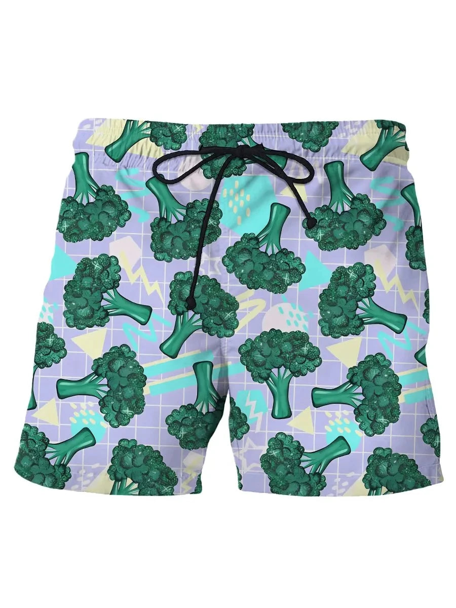Men's Hawaiian Swim Trunks 3D Skull Print Beach Shorts Quick Dry Outdoor Leisure Sports Shorts Swimwear Fashion Men's Shorts