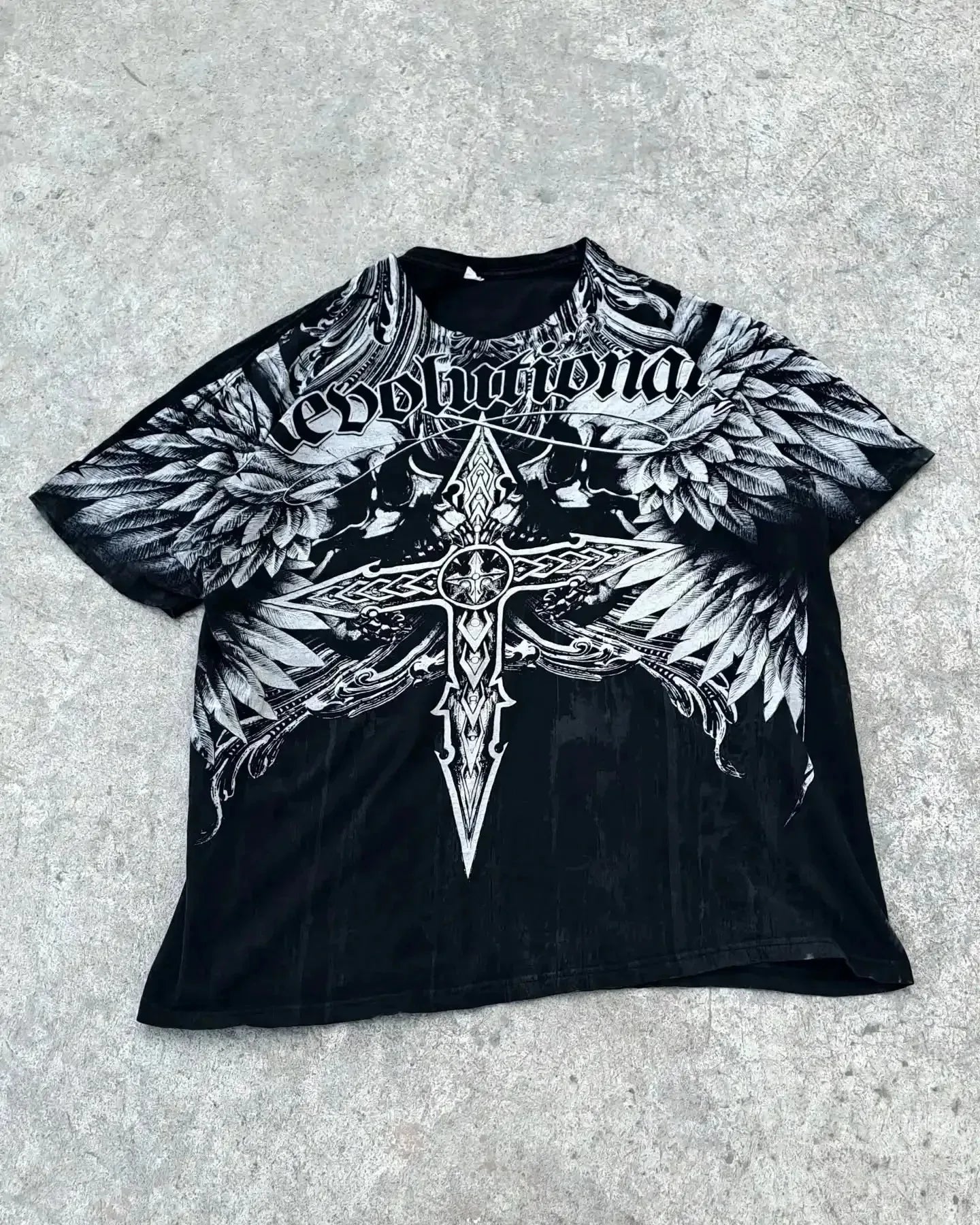 MMA Elite Gothic Skull Cross Tee