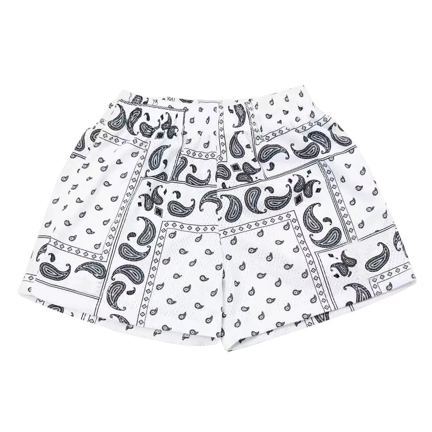 Men's Paisley Pattern Fashion Shorts Boys Summer Cool Hawaii 3D Printed Casual Swim Trunks Quick Dry Surfboard Shorts