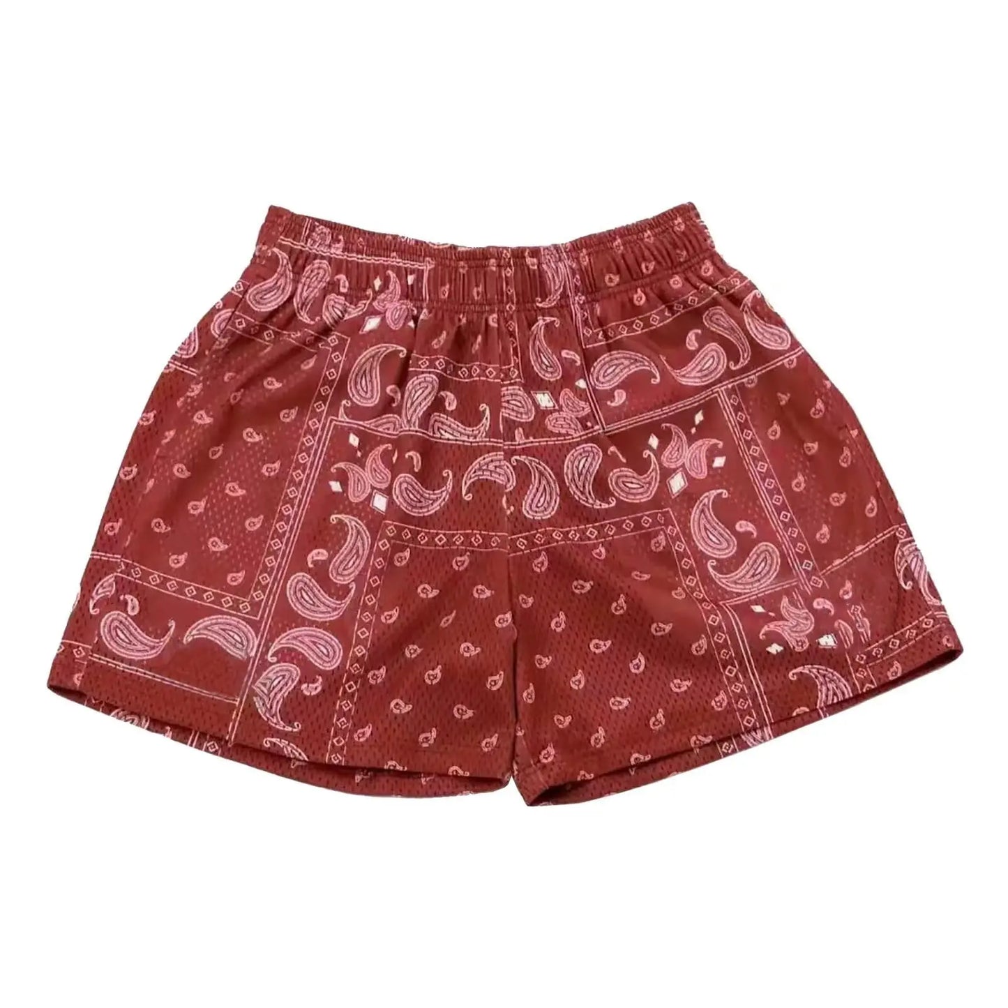 Men's Paisley Pattern Fashion Shorts Boys Summer Cool Hawaii 3D Printed Casual Swim Trunks Quick Dry Surfboard Shorts