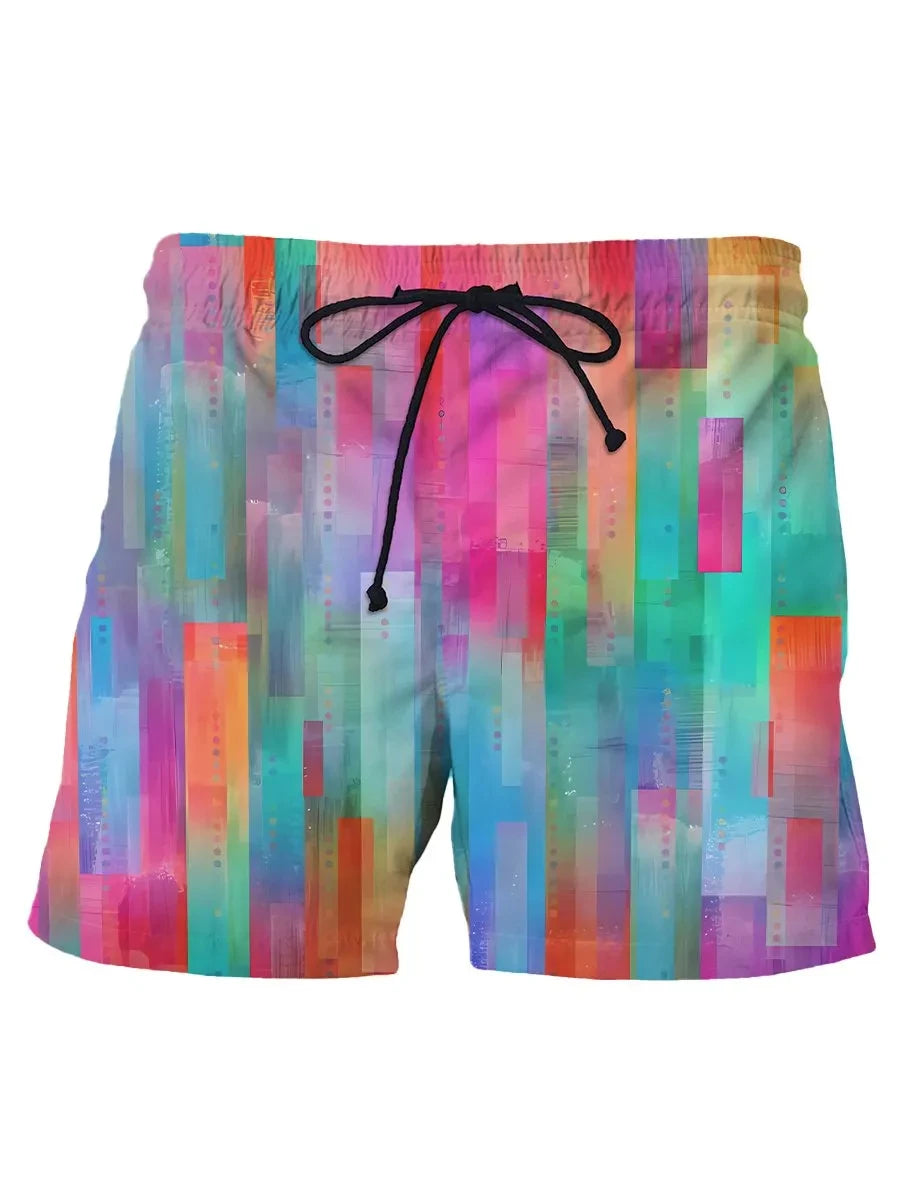 Men's Hawaiian Swim Trunks 3D Skull Print Beach Shorts Quick Dry Outdoor Leisure Sports Shorts Swimwear Fashion Men's Shorts