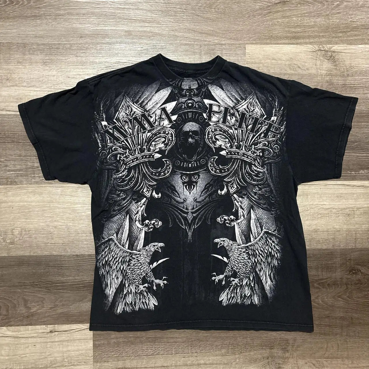 MMA Elite Industrial Gothic Metal Skull Steampunk Y2K Studded Vintage Tee Streetwear Summer Man Woman Summer Lovers Clothes