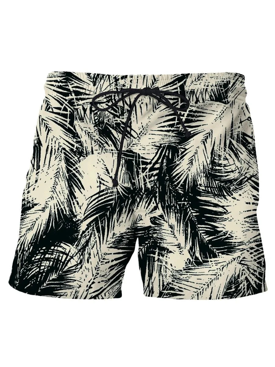 Men's Hawaiian Swim Trunks 3D Skull Print Beach Shorts Quick Dry Outdoor Leisure Sports Shorts Swimwear Fashion Men's Shorts