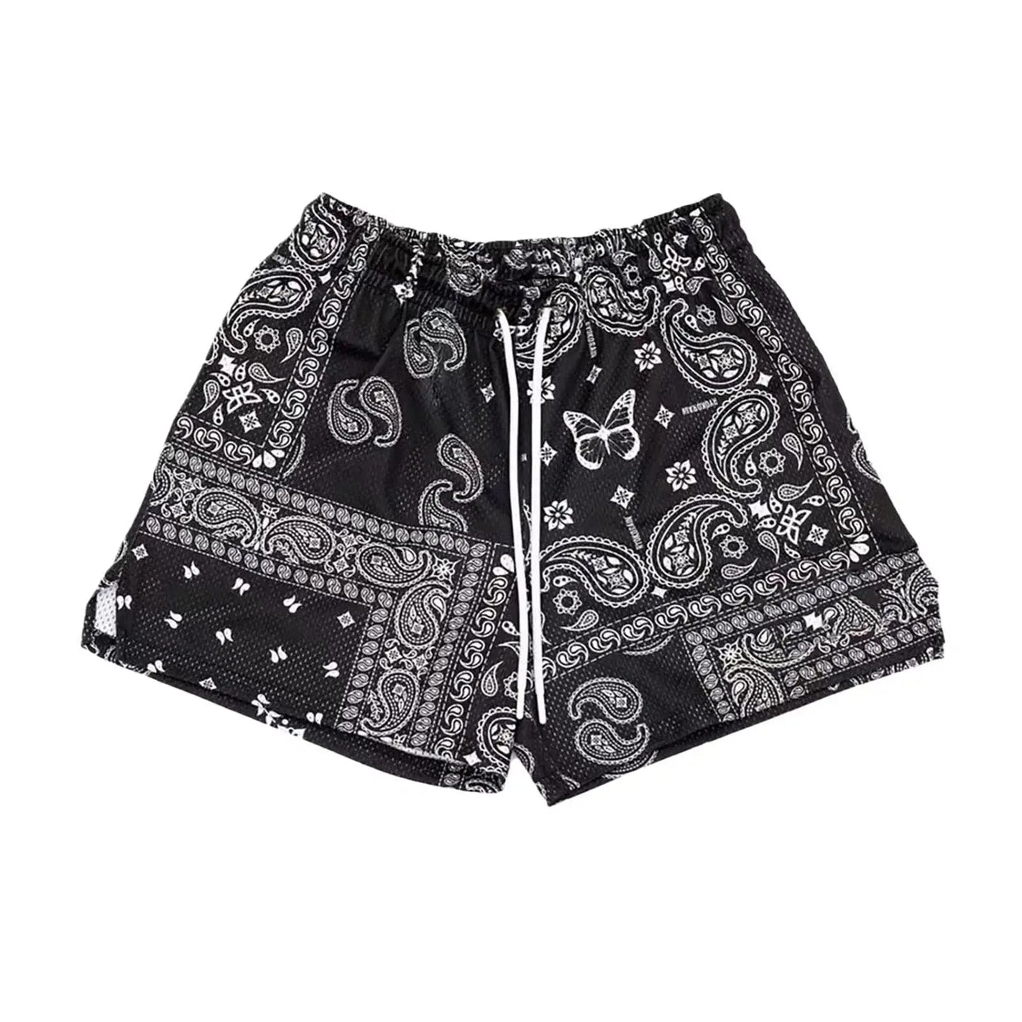 Men's Paisley Pattern Fashion Shorts Boys Summer Cool Hawaii 3D Printed Casual Swim Trunks Quick Dry Surfboard Shorts