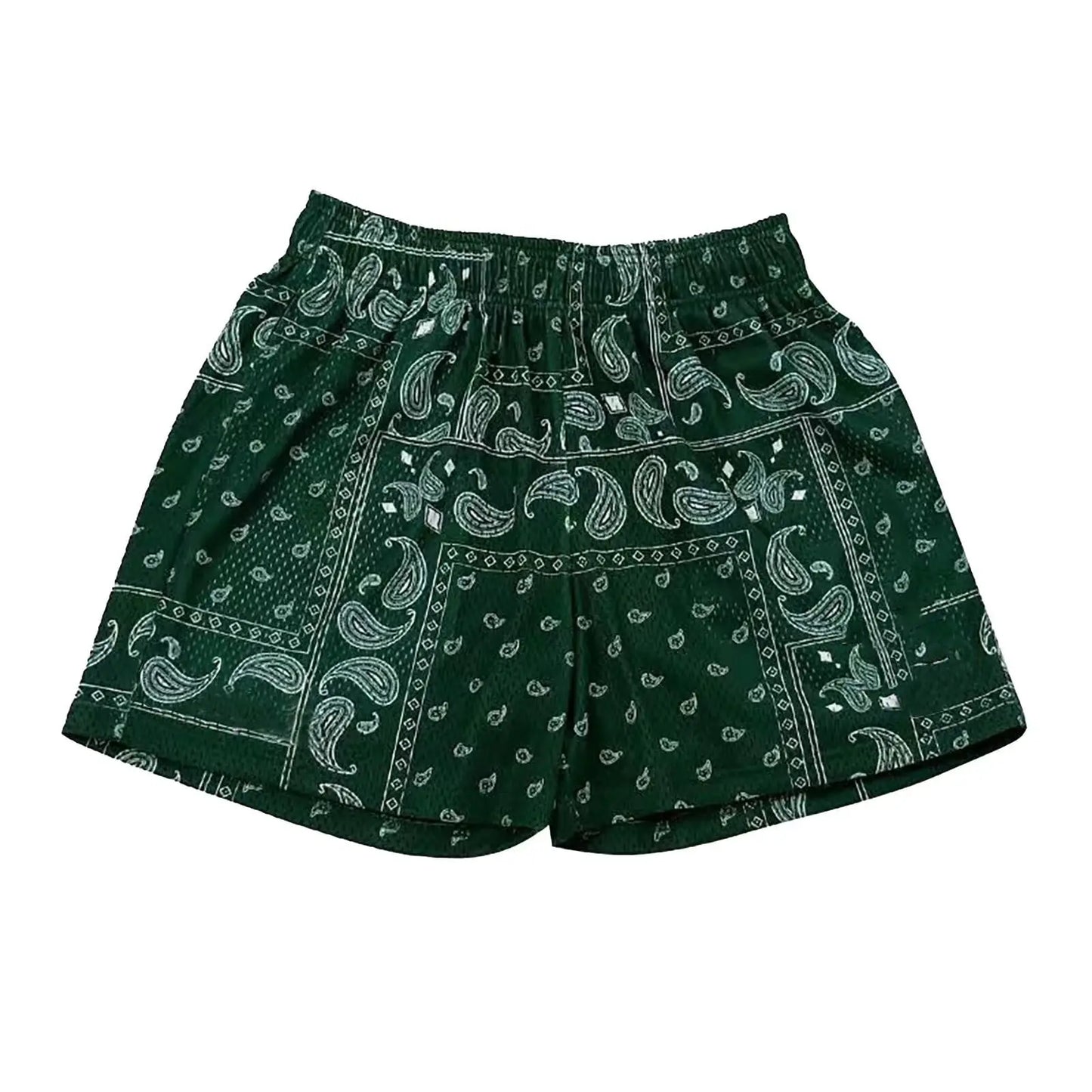 Men's Paisley Pattern Fashion Shorts Boys Summer Cool Hawaii 3D Printed Casual Swim Trunks Quick Dry Surfboard Shorts