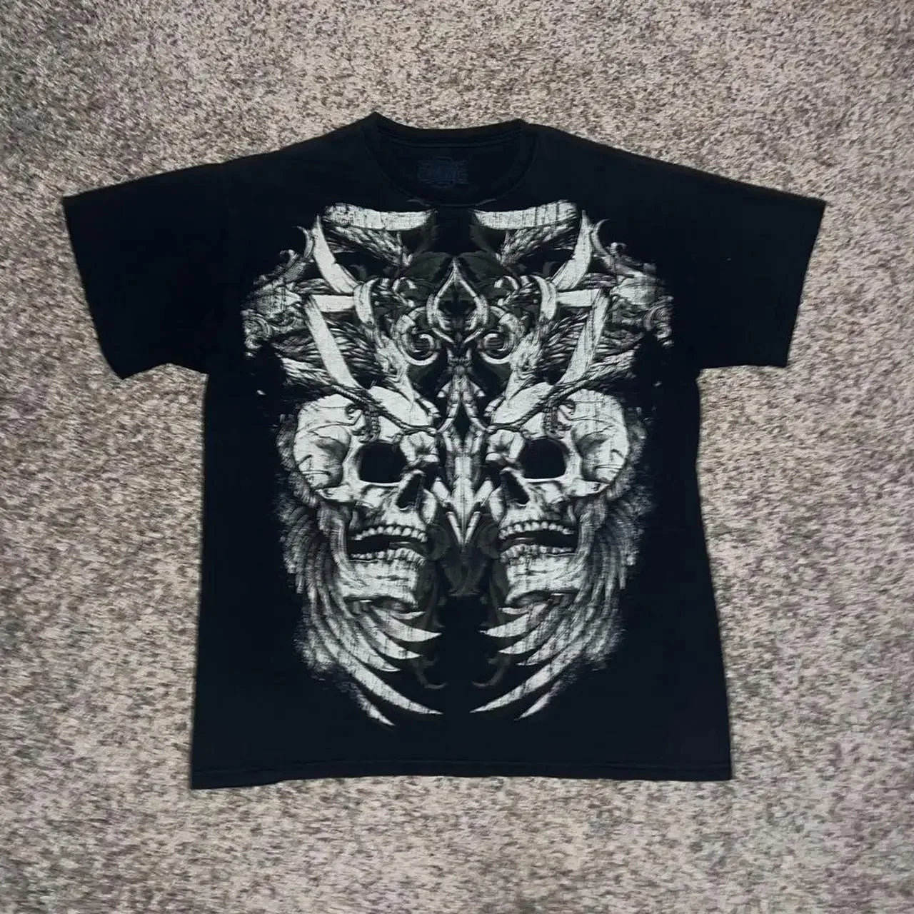 MMA Elite Gothic Skull Cross Tee