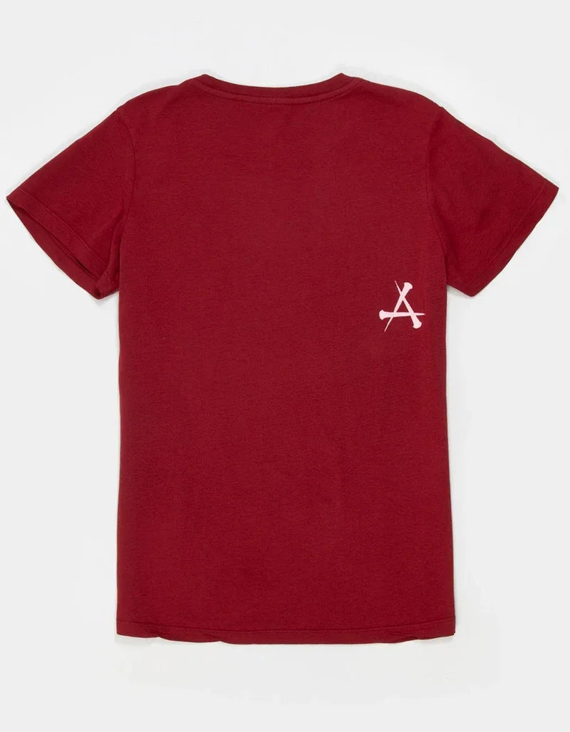 Y2K Red Affliction Cross Logo T Shirt Harajuku Skateboard Street Style Short Sleeves Gothic Summer Round Neck Couple Shirt