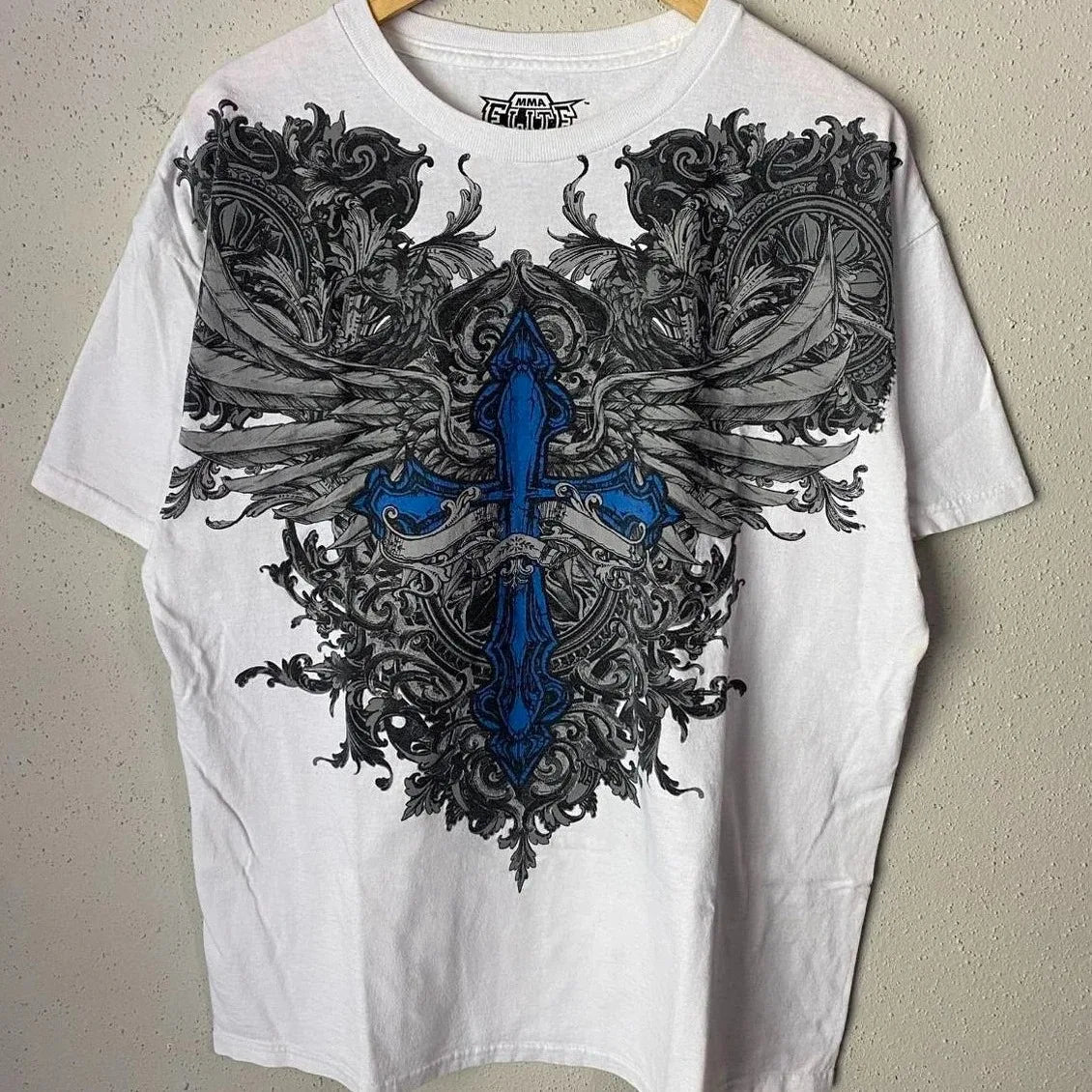 MMA Elite Gothic Skull Cross Tee