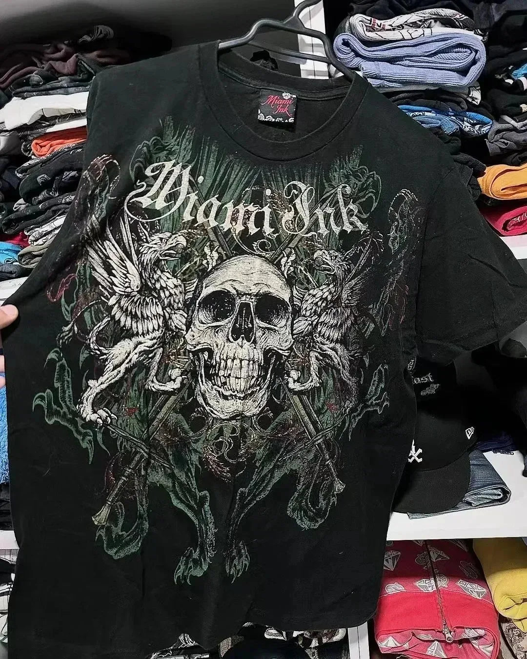 MMA Elite Industrial Gothic Metal Skull Steampunk Y2K Studded Vintage Tee Streetwear Summer Man Woman Summer Lovers Clothes