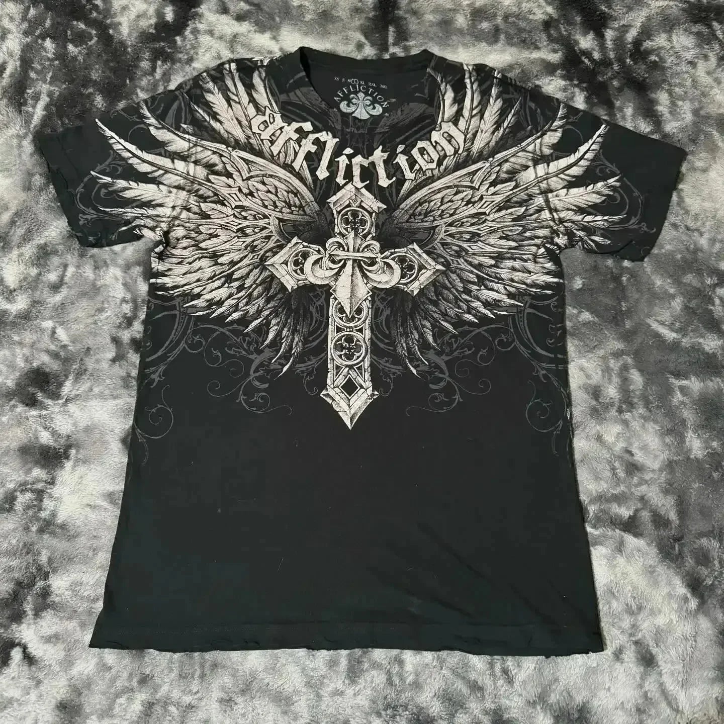 New Y2K Punk Sword Fantasy T Shirt Dark Gothic Digital Print Studs Unisex Breathable Cotton Summer Tee Rebellious Streetwear