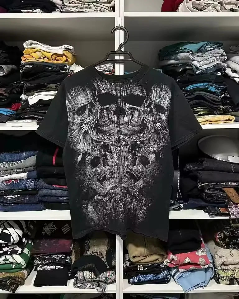 Gothic MMA Elite Neon Wing Logo T Shirt Summer Fashion Street Mens Clothing Short Sleeves Cotton Couple Tops Oversize