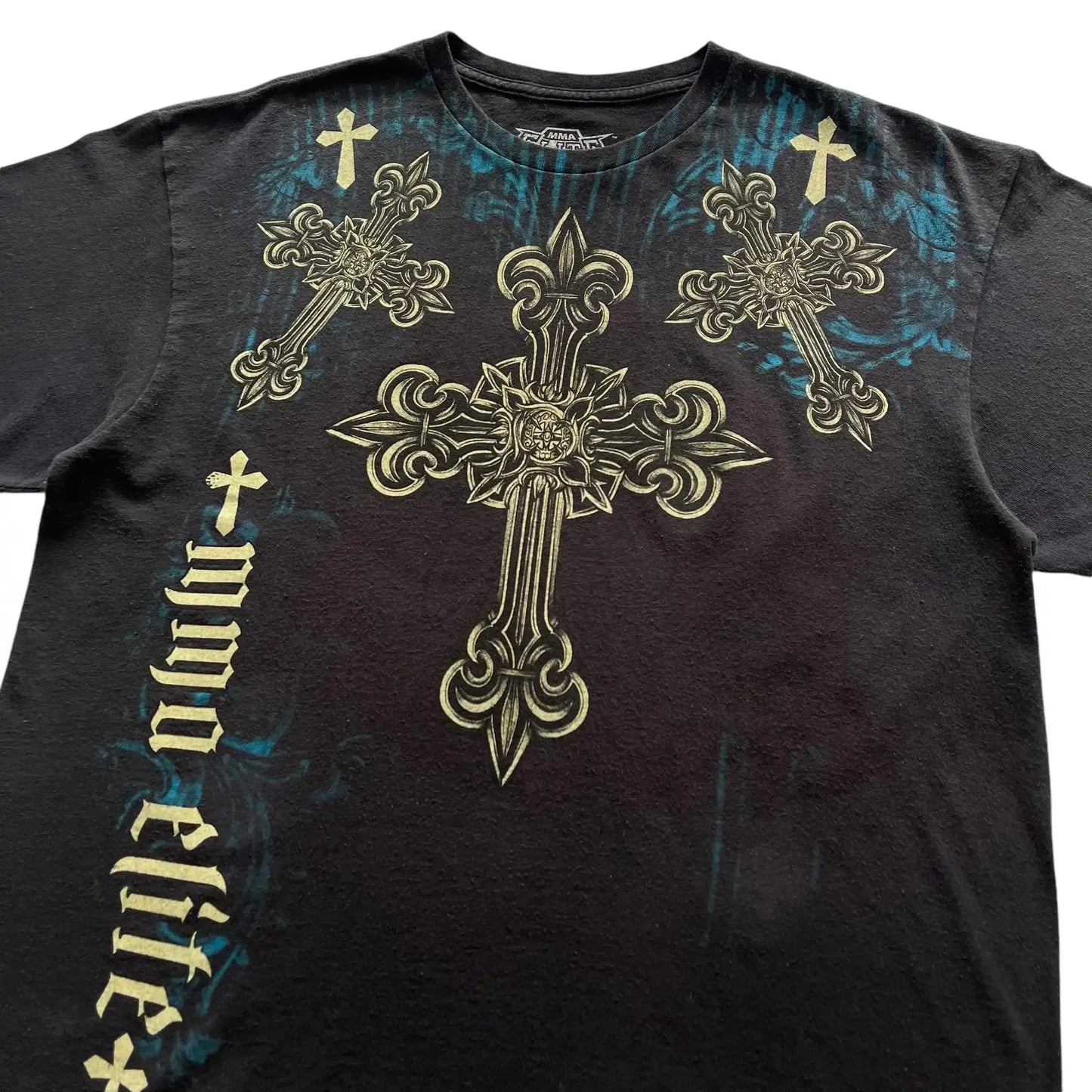 MMA Elite Gothic Skull Cross Tee