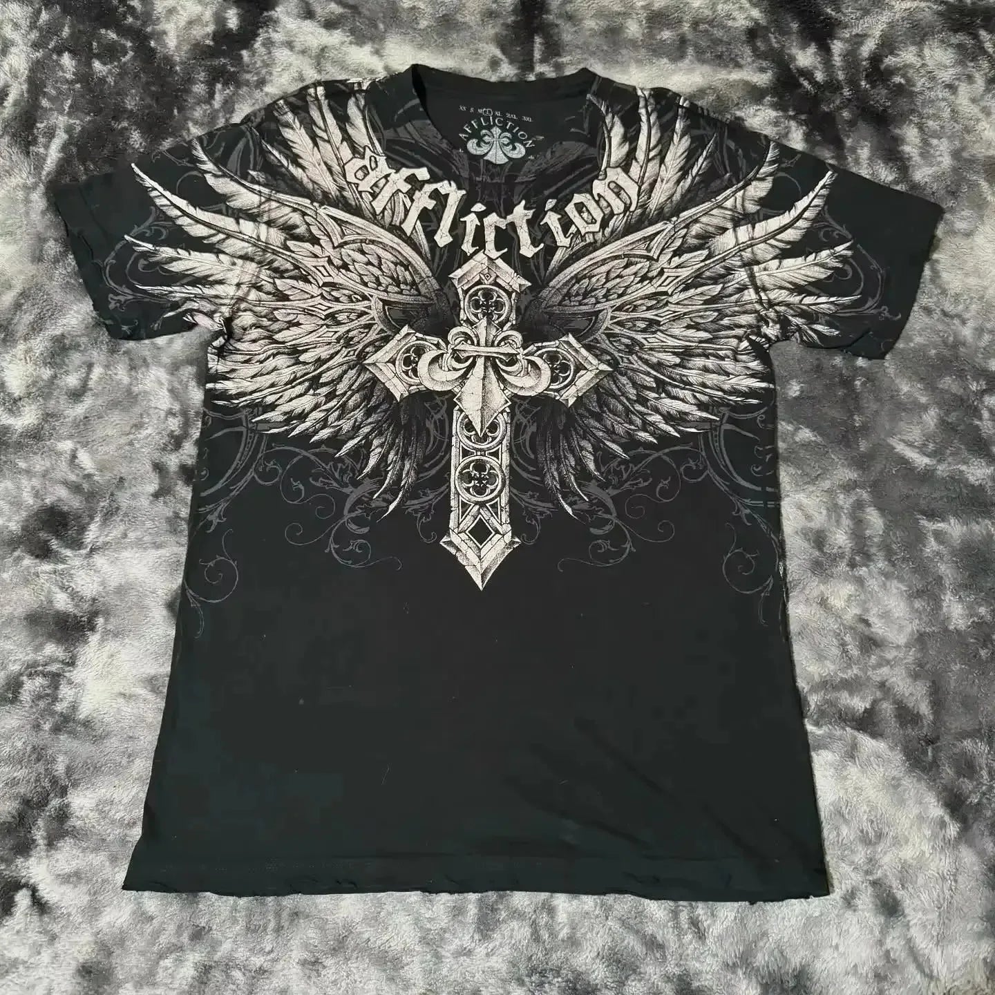 Y2K Affliction Vintage Grunge Graphic T Shirt Mens Gothic Couple Matching Tops Oversized Cotton Tee Streetwear Summer