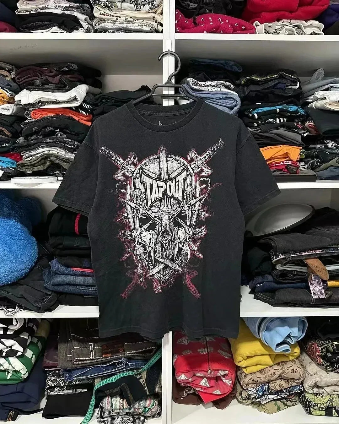 MMA Elite Industrial Gothic Metal Skull Steampunk Y2K Studded Vintage Tee Streetwear Summer Man Woman Summer Lovers Clothes