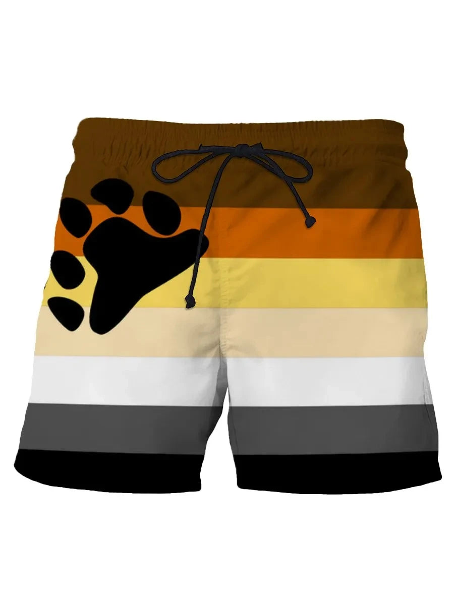 Men's Hawaiian Swim Trunks 3D Skull Print Beach Shorts Quick Dry Outdoor Leisure Sports Shorts Swimwear Fashion Men's Shorts
