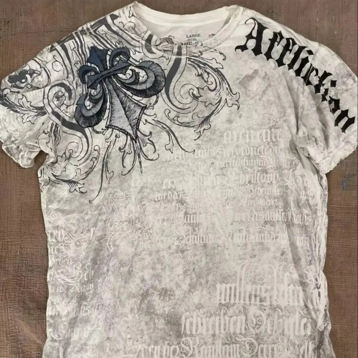 Y2K Affliction Vintage Grunge Graphic T Shirt Mens Gothic Couple Matching Tops Oversized Cotton Tee Streetwear Summer