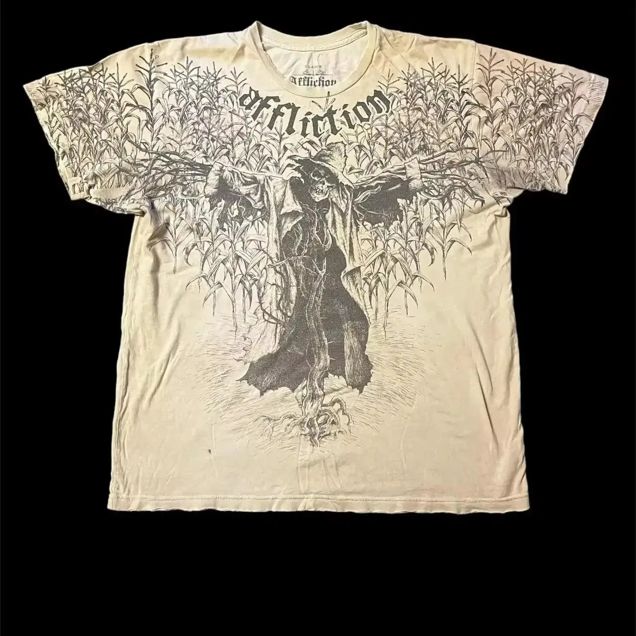 Y2K Affliction Vintage Grunge Graphic T Shirt Mens Gothic Couple Matching Tops Oversized Cotton Tee Streetwear Summer