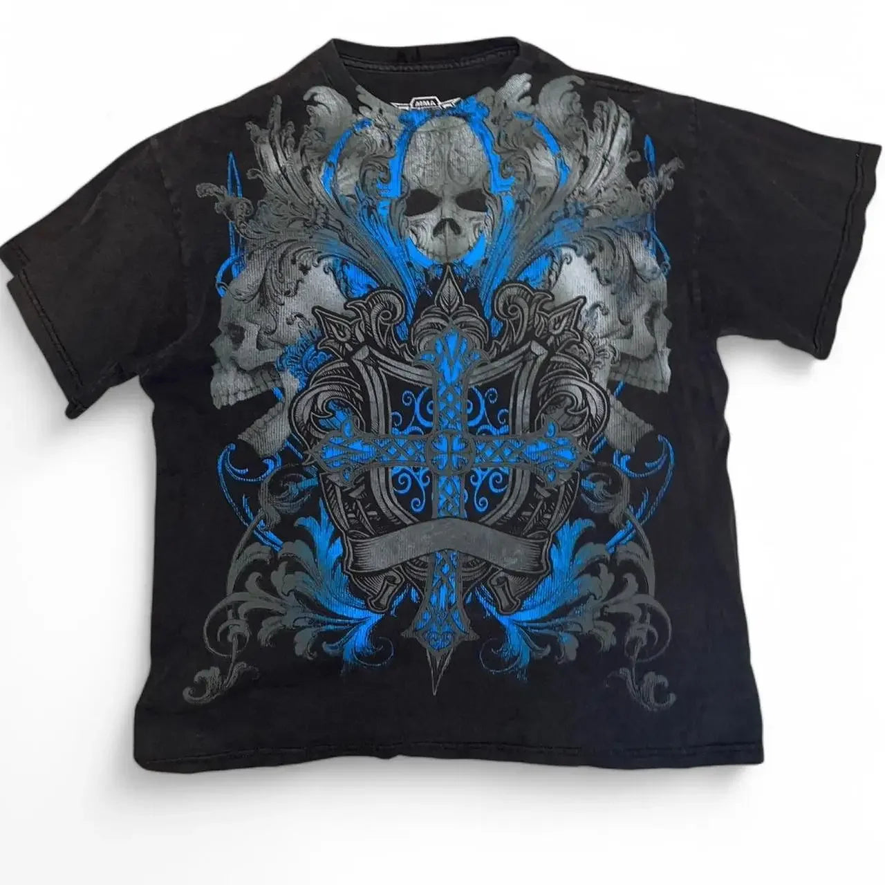 MMA Elite Gothic Skull Cross Tee