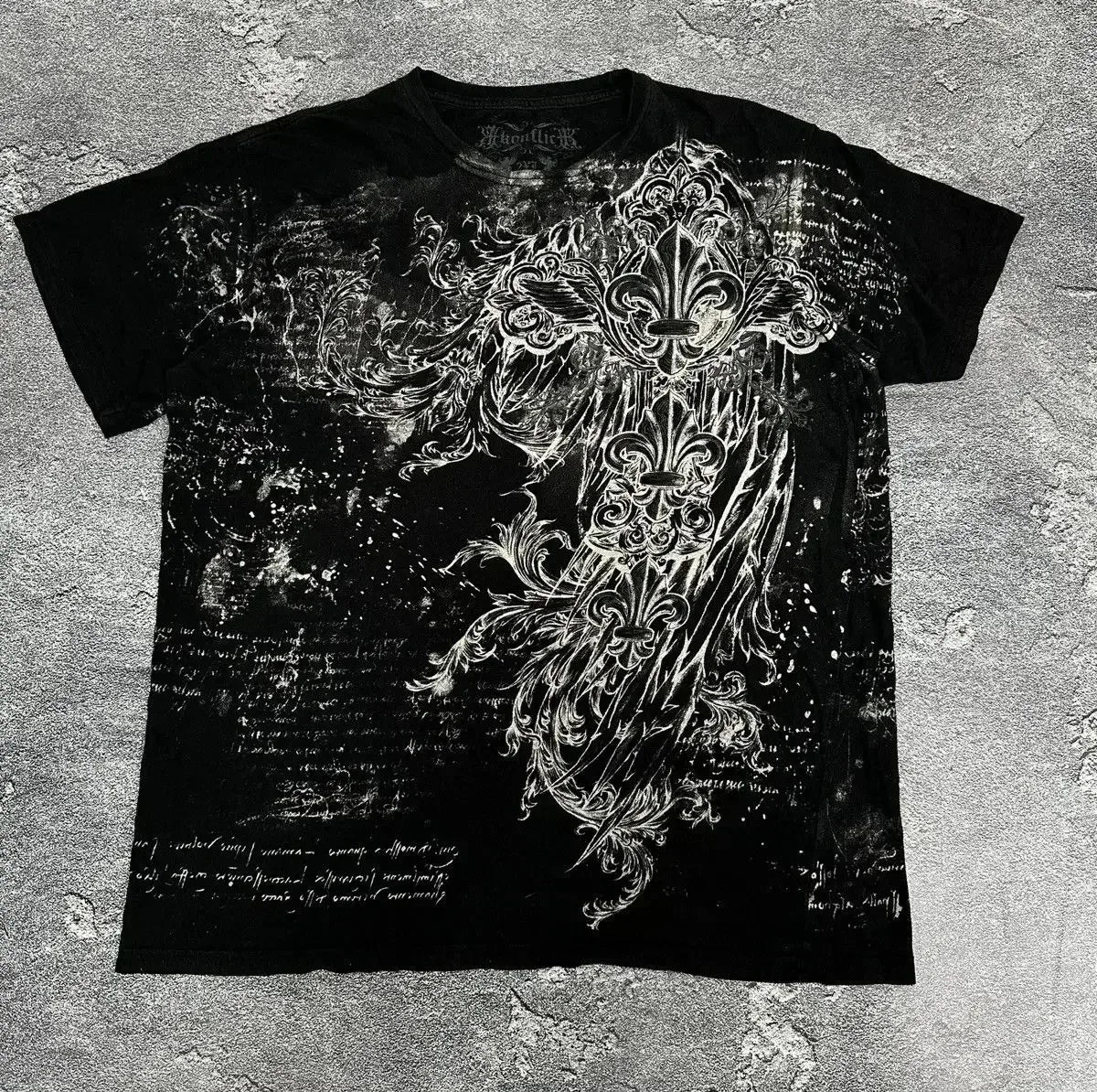 MMA Elite Gothic Skull Cross Tee