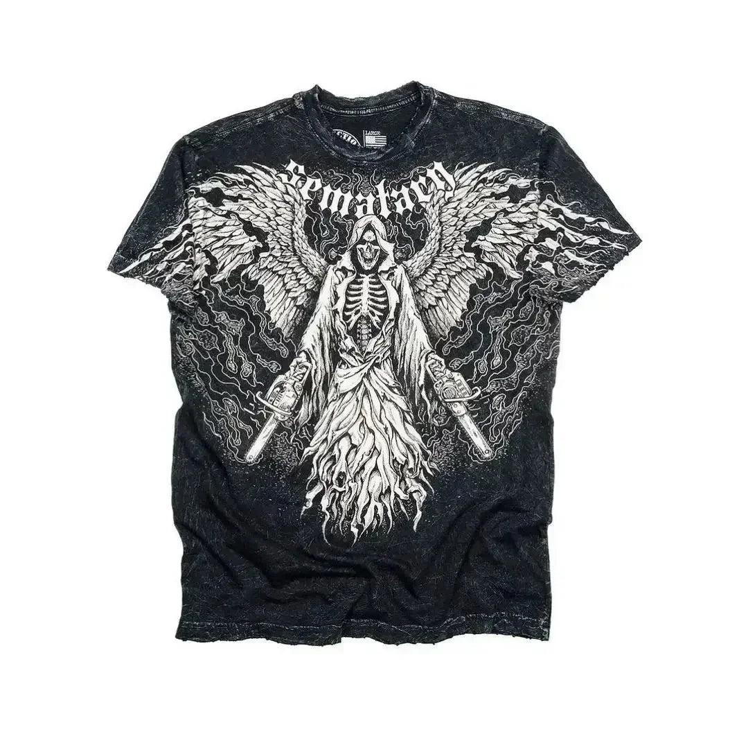 MMA Elite Gothic Skull Cross Tee