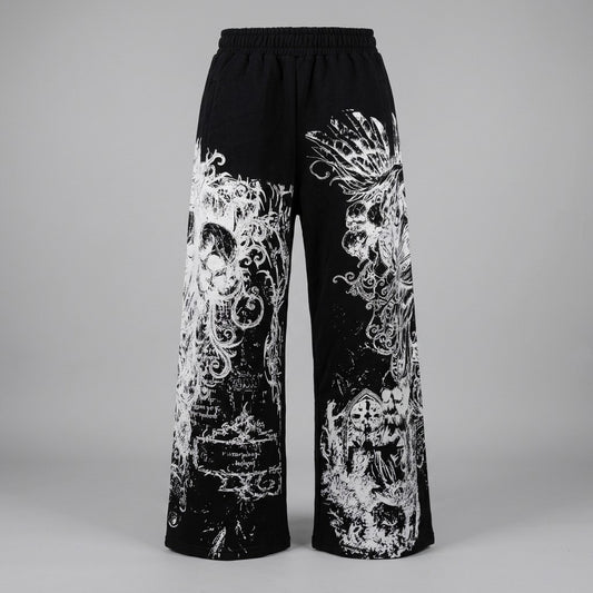 Skull Gothic Jogger Pants – Men's Punk Streetwear